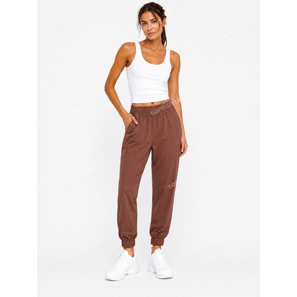 Vuori Villa Jogger Hazelnut Brown Travel Athleisure Quiet Luxury Size S Coastal - Picture 1 of 10